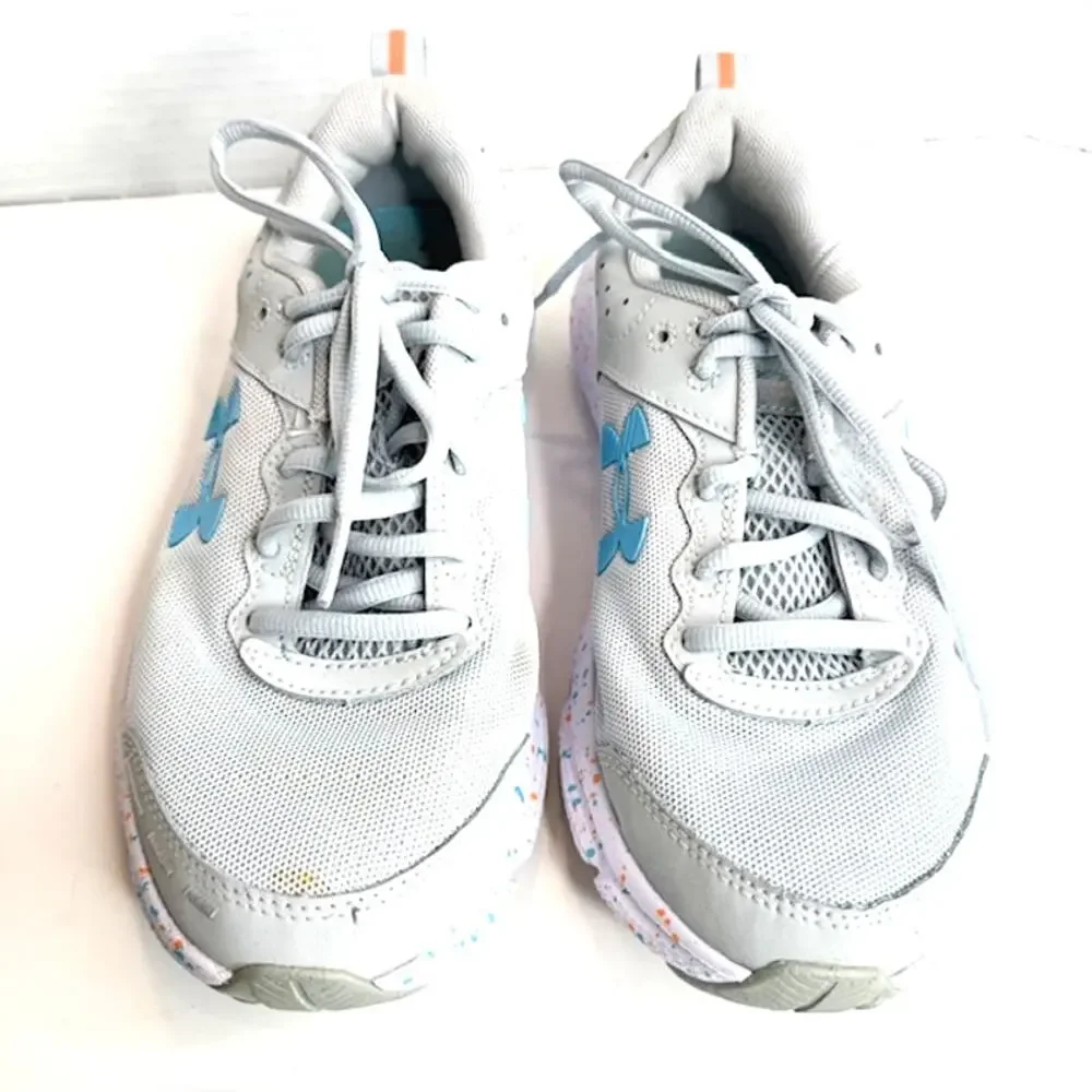 Under Armour Charged Assert 10 Paint Splatter Shoes Women’s 7.5 Gray